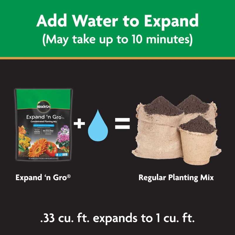 Miracle-Gro® Expand 'N Gro Concentrated Planting Mix 0.33CF image number null